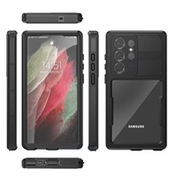 Funda Impermeable para Teléfono ShellBox IP68, Carcasa Transparente de TPU+PC+PET para Samsung 23, 23Plus, 23Ultra, S24Ultra, S26Ultra