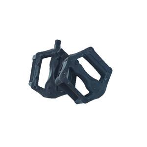 Pedales de plataforma negros para bicicletas de montaña para niños, eje de acero, plásticos de ingeniería antideslizantes, ajuste universal - Product Image 1