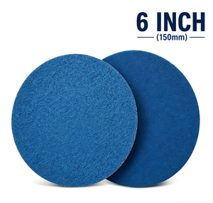 Disco de Lijado de Zirconia Alumina de 5/6 Pulgadas con Respaldo de Tela y Velcro, Grano 60-400, para Automoción, Metal, Madera, Lijado DA - Product Image 1