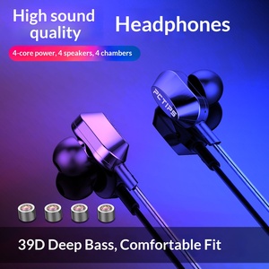 Écouteurs intra-auriculaires filaires 3,5 mm HIFI <span class=keywords><strong>avec</strong></span> transducteur dynamique, câble de 1,2 m, commande intégrée, casque stéréo HD pour téléphones mobiles <span class=keywords><strong>iPhone</strong></span> - Product Image 1