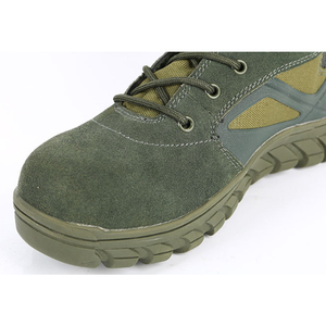 Bottes de randonnée tactiques en daim vert DFA120 pour hommes, imperméables, toutes saisons, durables, pour l'entraînement en plein air, la randonnée, fabriquées en Chine - Product Image 6