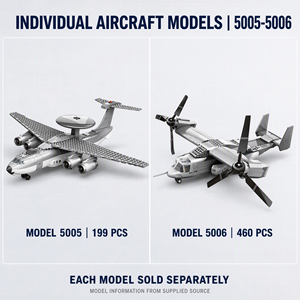 Bloques de Construcción de Aviones Personalizados, Modelos de Aviones 3D DIY, Juguete de Construcción STEM, OEM, ODM, Marca Privada, Serie de Productos Individuales - Product Image 5