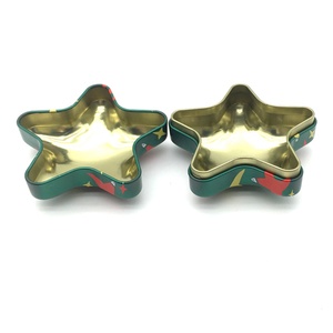 Caja de Metal Personalizada con Forma de Estrella de 5 Puntas, Contenedor de Almacenamiento de Dulces y Bocadillos Navideños, Caja de Regalo Navideña al por Mayor, Directo de Fábrica - Product Image 3