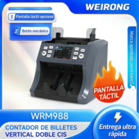 Compteur de billets multi-devises de qualité bancaire WEIRONG avec reconnaissance automatique, vitesse de 1200 pièces/min, imprimante externe et calibrage CIS