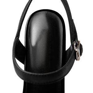 Sandales à plateforme élégantes à paillettes avec bride de cheville, bout ouvert, talon épais, tendance mode estivale pour femme, boucle de cheville réglable - Product Image 6