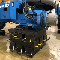 Plaques de stabilisation hydrauliques pour grue en polyéthylène de très haute masse moléculaire, résistantes à l'usure et à la compression, pour la construction