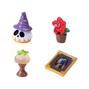Resin Micro-Landscape Creative Halloween Bedroom Furniture Series <b>Doll</b> <b>House</b> DIY Decorations Accessories Mini Desktop Ornaments - Product Image 5