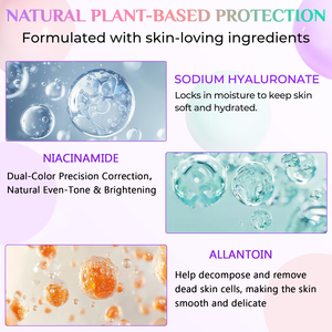<span class=keywords><strong>Base</strong></span> de Maquillage Équilibrante Bicolore Effet Naturel pour Usage Quotidien – Correcteur Unifiant et Illuminateur à Marque Blanche - Product Image 3