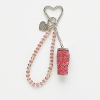 Porte-clés en acrylique avec strass, breloque perlée, pendentif de sac, bling, Kawaii, vente en gros, personnalisé, OEM, ODM