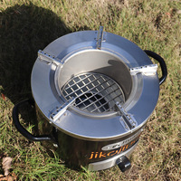 Poêle à bois multifonctionnel en acier inoxydable pour pique-niques et cuisson, exporté vers l'Afrique pour les barbecues