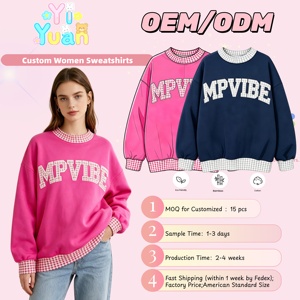 Felpa da <span class=keywords><strong>Donna</strong></span> con Stampa Personalizzata, Design Gratuito, <span class=keywords><strong>Oversize</strong></span> in Cotone Felpato, Manica Lunga, Abbigliamento Casual Personalizzato per Signore - Product Image 1