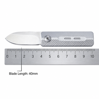 Couteau de poche pliant en alliage d'aluminium, acier de qualité industrielle OEM, garantie 1 an, petit outil EDC portable, déballage des colis, camping