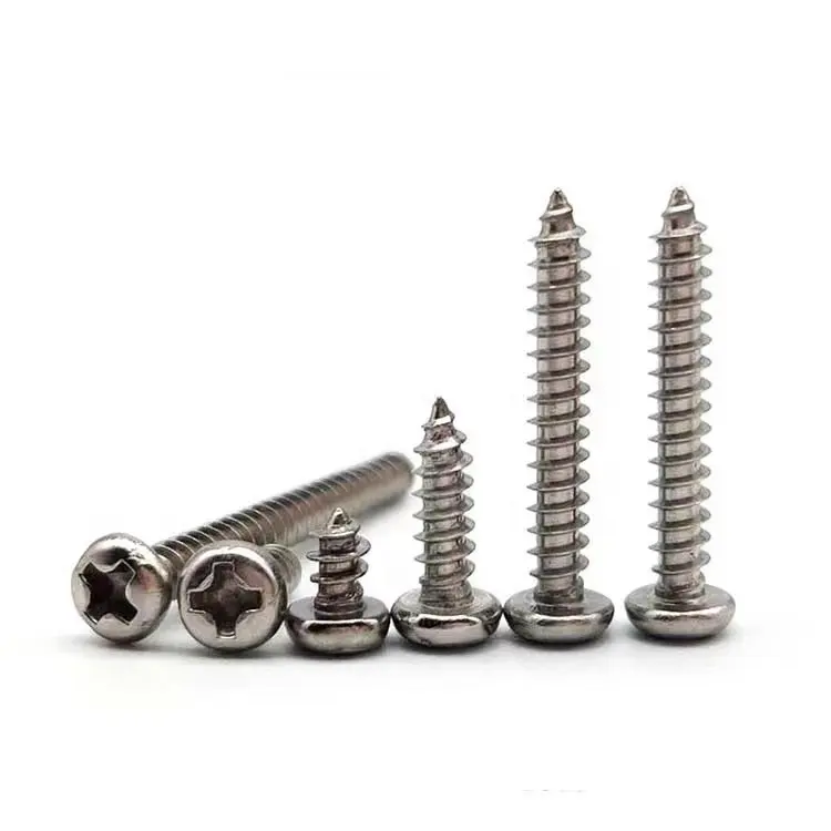 Stainless steel or zinc plated pan screw torx head thread forming plastic self tapping screw