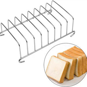 Stainless Steel Toast <b>Rack</b> <b>Oven</b> Safe Dishwasher Safe Bread Holder Baking Tool Kitchen Accessory Silver 765210ab - Product Image 1