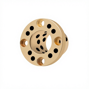 บูชทองแดงผสม MPKZ ขนาด 6~50 มม. แบบมีหน้าแปลนรองรับแรงกด ไม่ใช้น้ำมัน ทนต่อการสึกหรอ ผลิตจากกราไฟต์และทองแดง ไม่มีค่าความคลาดเคลื่อน - Product Image 1