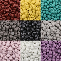 Kerajinan Mosaik Kaca Enamel Mini Bulat Warna-warni Langsung dari Pabrik, Ubin Kaca Lepas untuk Hobi Kerajinan Tangan