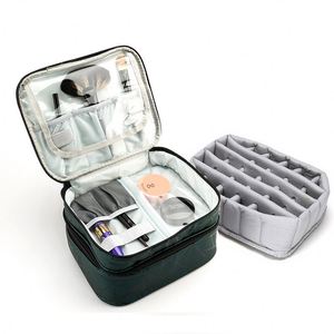 BSCI Factory Portable Roasted Nail Light Storage Bag Essential Oil Nail Polish Storage <b>Box</b> Double Layer 30 Grid Storage Bag - Product Image 1
