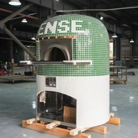 Four à pizza commercial de grande taille, de style napolitain italien, à bois, à briques, en argile, pour extérieur, au charbon de bois, électrique, au gaz, four à pizza au feu de bois