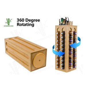 1 support de Capsules de café en bambou, joli Design, <span class=keywords><strong>porte</strong></span>-dosettes, rangement de 80 Capsules - Product Image 1