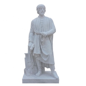 レオナルドダヴィンチ像彫刻大理石石有名像工場価格 - Product Image 2