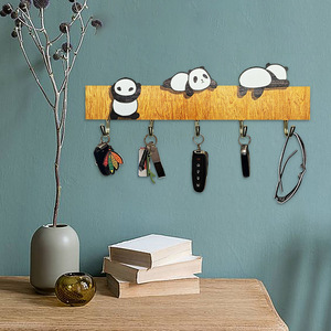 In stock wooden <b>hooks</b>, door <b>hooks</b>, multi-functional <b>hooks</b>, wardrobe <b>hooks</b>, Nordic style no-drill Lazy Cat <b>hooks</b> - Product Image 2