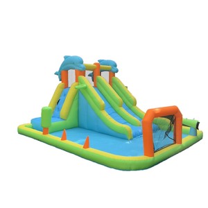 Piccolo castello gonfiabile all'aperto nuovo con lo spruzzo dell'acquascivolo dei bambini gioca <span class=keywords><strong>il</strong></span> castello dall'acqua per i bambini che giocano al cortile - Product Image 5