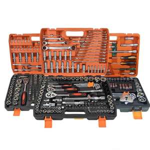 53-piece Chrome Vanadium Steel Multi-function Repair Household Auto Repair <strong>Ratchet</strong> <strong>Wrench</strong> Socket Set PC Combination Tool Plastic - Product Image 1