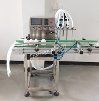 Ligne d'emballage automatique de bureau pour petites entreprises, machine de remplissage, de bouchage et d'étiquetage de liquides