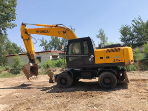 Excavateurs d'occasion Original coréen hyundai 210w Excavateurs à roues 21 tonnes Robex 210 Excavadora Prix bon marché R210w-9 210w-7 - Product Image 4