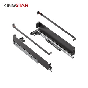 Cassetto in Acciaio Personalizzato KINGSTAR Q235 con <span class=keywords><strong>Chiusura</strong></span> Ammortizzata e Pannelli Laterali 3D, Sistema di Cassetti OEM per Bagno di Appartamenti - Product Image 2