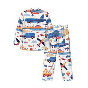 Image personnalisée Ensemble pyjama à manches longues personnalisable pour hommes Robe de chambre confortable en soie avec vêtements de maison Caractéristiques Taille XL - Product Image 4