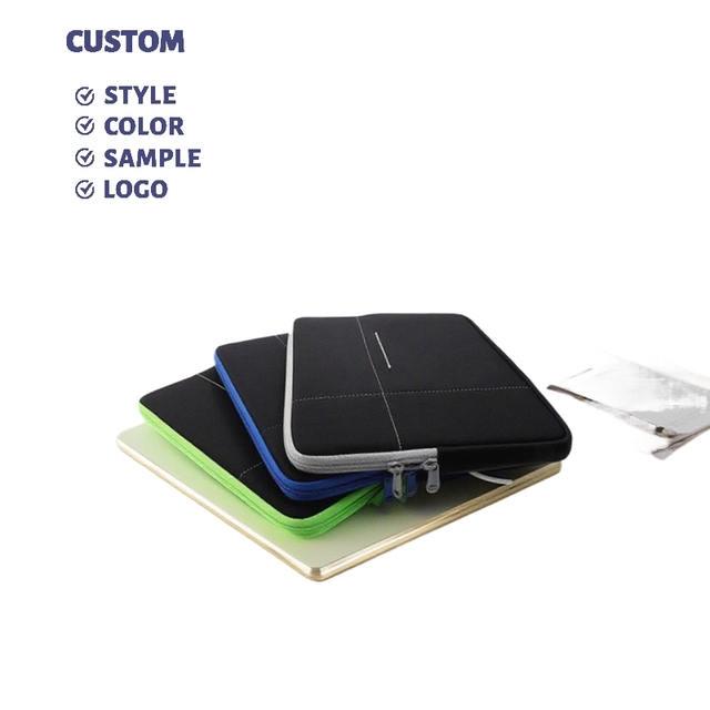 Customized Neoprene Sleeve Bag Durable And Shockproof Lightweight Protective Cover For Laptops Custom Printing Options