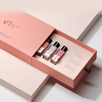 Boîte à bijoux en carton rigide avec logo personnalisé de luxe unique, boîte à bijoux avec tiroir, emballage cadeau
