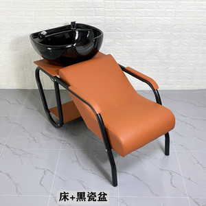 Fauteuil de lavage semi-inclinable moderne pour salon de coiffure avec bac en céramique personnalisé par le fabricant – Idéal pour la thérapie capillaire en salon de barbier - Product Image 5