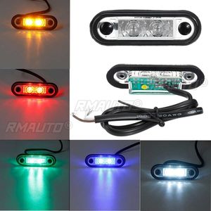 10 pièces Feux de position latéraux LED 12V 24V, feux de gabarit, feux arrière, feux de freinage, feux de signalisation pour Camion, Remorque, Tracteur, Fourgonnette, Bus, Étanche - Product Image 2