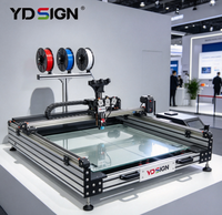 Printer Tanda 3D Tahan UV 10000pcs/bulan YDSign Desain Layar Sentuh Logo Nama Bisnis Printer Tanda 3D