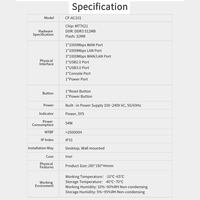 CF-AC101 Commutateur Réseau Gigabit 8 Ports 1000 Mbps Passerelle RJ45 WAN/LAN Extenseur POE Hubs Ethernet Connecteur Répartiteur Internet