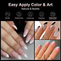 TSZS Factory Directly Clear Almond Square Shape Nail Tips Full Half Cover Acrylic False Nails for Nail Art Salon DIY Wholesale