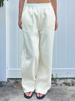 Pantalon décontracté rayé à jambes larges pour femme, ensemble deux pièces sur mesure OEM, grande taille, été