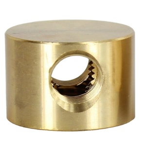 Design OEM in ottone lavorato a CNC tutte le dimensioni 2 fori laterali x foro inferiore filetto femmina disco Armback pezzi di ricambio - Product Image 1