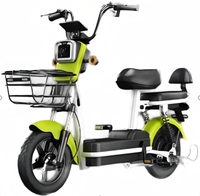 Vélo Électrique Urbain en Métal à Moteur Arrière Brushless 350W 48V, 3 Vitesses, Batterie Plomb-Acide, Vente Directe Usine