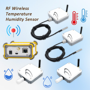 4 Sets <b>Temperature</b> and Humidity <b>Wireless</b> <b>sensor</b> for Industrial Warehouse, Cold Storage & Factory Environment Monitoring - Product Image 1