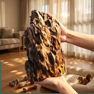 Piedra de Acuario con Vetas de Sangre de Dragón Natural, Decoración para Peceras <span class=keywords><strong>y</strong></span> Acuarios Plantados con Camarones - Product Image 1