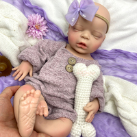 Gerçekçi Silikon 45 cm Yeniden Doğmuş Bebekler Kız Çocukları İçin Toplu Sipariş Yüksek Kaliteli Anatomik Olarak Doğru Yeniden Doğmuş Bebekler Koleksiyoncu Pazarı İçin