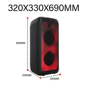 Impermeable para Bluetooth Party Boombox con iluminación LED RGB Comunicación USB Inalámbrica para Karaoke al aire libre Efectos de luz de llama - Product Image 2