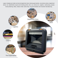 Lecteur de codes-barres vertical Rakinda RK5000 1D 2D pour tablette de bureau, lecteur de codes QR omnidirectionnel pour supermarchés