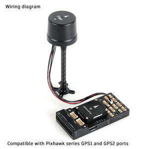 HolyBro H-RTK โมดูล RTK GNSS น้ำหนักเบาพิเศษ F9P พร้อมเสาอากาศแบบเกลียว ZED‑F9P IST8310สำหรับซีรีส์ Pixhawk - Product Image 4