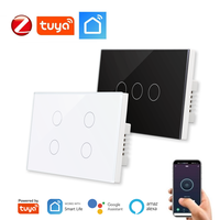 Interrupteur mural intelligent Zigbee SAA AU Smart Life Electronic 1 Gang Tuya OEM pour la maison intelligente