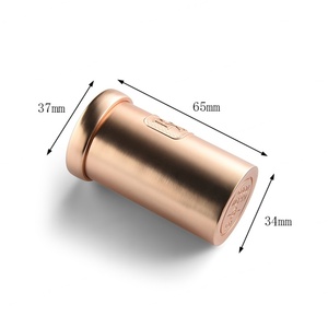Wholesale Waterproof Custom Logo Cylinder Rose Gold Smart <b>Metal</b> Medicine Pill Box Container - Product Image 4