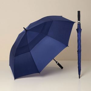 Modern Travel Extra <b>Large</b> Oversize Fully-Automatic Open Golf Logo Custom Double Canopy Vented Windproof Waterproof <b>Umbrellas</b> - Product Image 3
